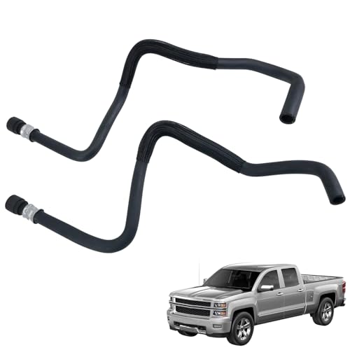 Heater Hose Kit Compatible with Chevrolet Silverado 1500 2500 Compatible with GMC Sierra 1500 2014-2019 Replaces 23126443 23126442 84919467 626-755 626-780 Inlet Outlet Coolant Hoses