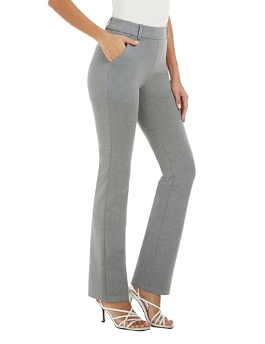 Women's Pull On Barely Bootcut Stretch Dress Pants
