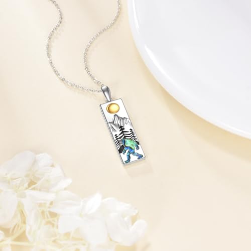 Mountain Necklace for Women Sterling Silver Compass Necklace Mountains Jewelry Camper Inspiration Gifts for Women4