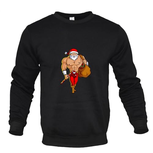 T-shirt à capuche homme à col rond et manches longues décontracté