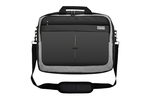 Funda para portatil 17 pulgadas Monolith bolso de negocios negro que elimina el desorden diario