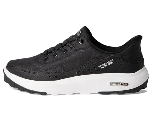 Skechers Urban Explore Baskets à enfiler mains libres pour femme, Noir = noir/blanc, 36.5 EU