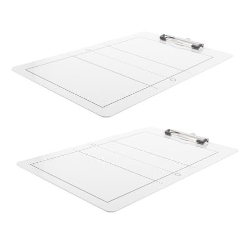 ifundom Lavagna Tattica Pallavolo Doppia Faccia in Pvc Portatile Cancellabile Set 2 Pezzi Per Allenatori Allenamento Partite Coaching Sport Di Squadra
