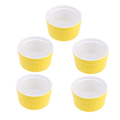 Cabilock Cuencos De Cerámica Para Hornear Pequeños Sin Asas Ideales Para Postres 5 Unidades Ecológico