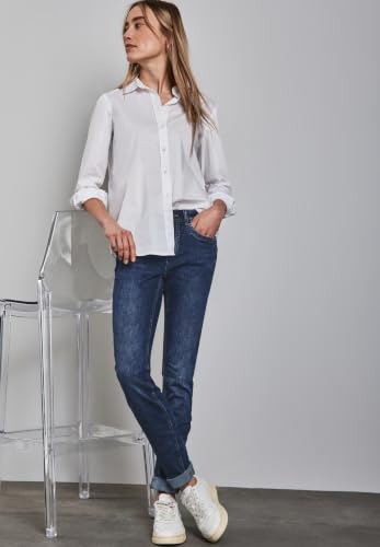 Street One Damen A378402 Jeans im Casual Fit, Dark Blue Wash, 27W / 28L – Ansicht 4