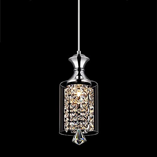 Lustre suspension luminaire en cristal moderne pour plafond de maison