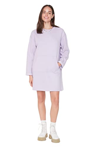 Robe maille femme col tailleur Trendyol tricot mini standard chic