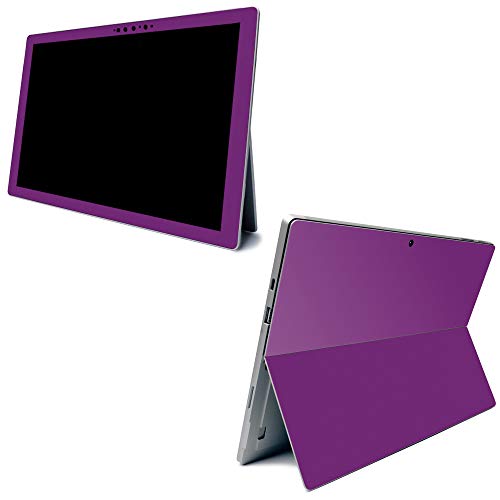 Image of MightySkins Carbon Fiber Skin for Microsoft Surface Pro 7 - Solid Purple | Textured Carbon Fiber Finish | Easy to Apply, Remove, and Change Styles | Made in The USA (CF-MISURPR7-Solid Purple)