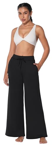 Sunzel Yoga Pants for Women Straight Wide Leg High Waisted Lounge Pants4