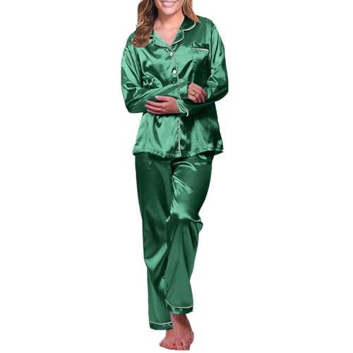 Nuisette femme longue en soie et coton pyjama fluide confort avec poches