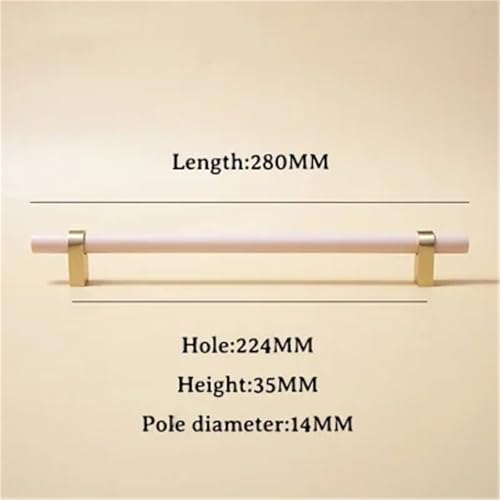 Barres en T poignées de cuisine et meubles Wood-Pink 224mm - 3