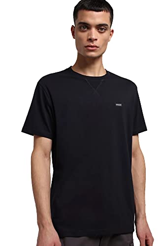 Napapijri T-Shirt S-Rhemes en coton de couleur unie pour homme