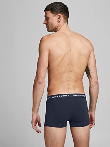 Jack & Jones Herren Jacsolid Trunks 10 Packs Boxershorts, 10x Navy Blazer ,S 3