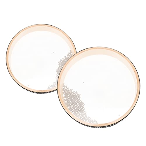 Toddmomy 2pcs Ocean Wave Bead Drum for Gentle Sea Sound Musical Instrument Safe and for Early Music Education and Hearing Development