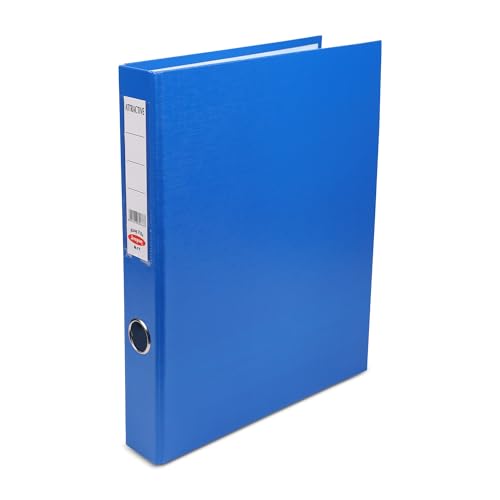 Image of Anupam Attractive Ring File | 1 inch 2D Ring Binder | A4 Robust Textured Cover | Large Capacity Document Organizer | Finger Hole for Easy Shelf Access | Office & Home (Royel Blue, Pack of 2)