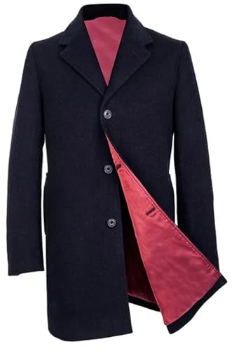 Trench pour homme style docteur avec finitions soignées inspiré de film