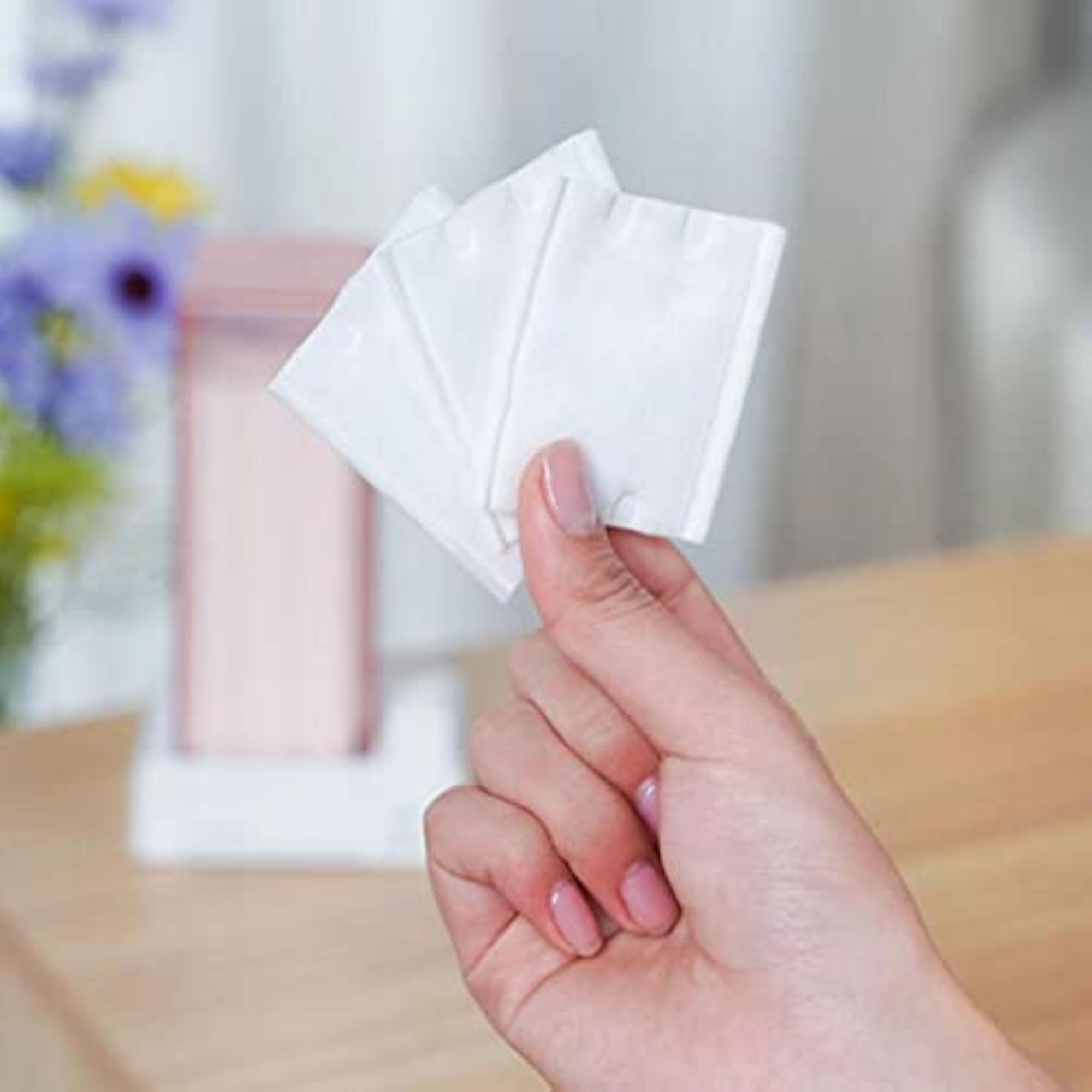 Household Automatic Cotton Pad Dispenser Organizer