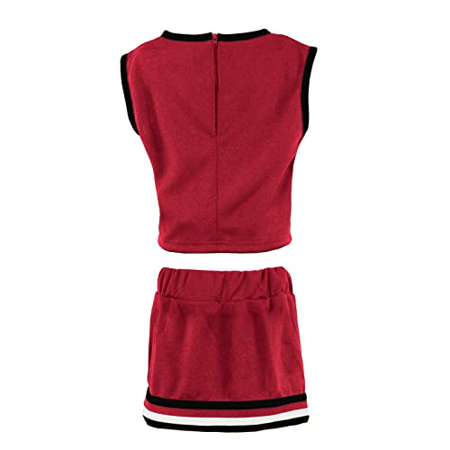 Little King NCAA South Carolina Gamecocks Vestido de torcida de duas peças, 4T, Cardeal