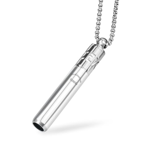 Milumber 528 Hz Breathing Necklace, Meditation Necklace, with Diffuser, Anxiety