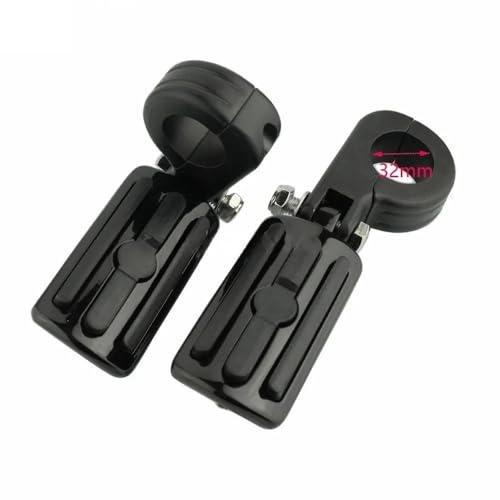 Plaques Pied Pédales Moto Anti-Vibration pour Crash Bar 32mm 38mm