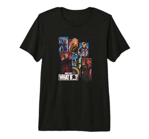 T-shirt Marvel What If vêtement graphique et mode manga comics pour adulte