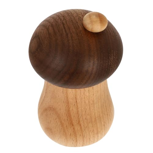 COLLBATH Mushroom Toothpick Holder Japanese Toothpick Container Light House Decorations for Home Utensils Fruit Toothpicks Toothpick Dispenser Novelty Food Toothpick Holders Sauce Soy Beech