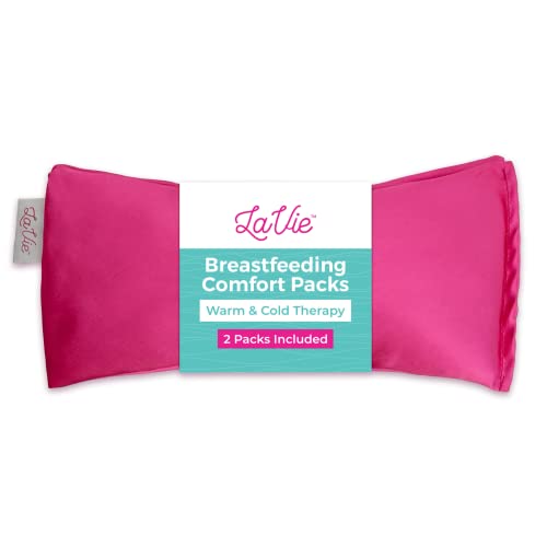 Image of LaVie Breastfeeding Comfort Packs, 2 Packs, Hot and Cold Therapy, Organic Flax and Relaxing Lavender