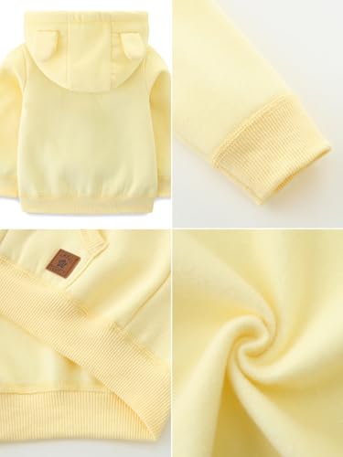 Babymine Baby Boy Clothes 12-18 Months Cartoon Spring Fall Outerwear Zipper Hooded Jackets Coat Yellow thumb #5