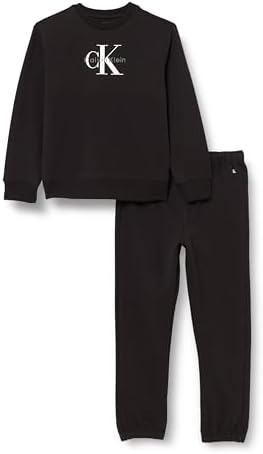 Calvin Klein Baby Set Monogram Sweatshirt und Jogginghose, Rosa (Noble Rose), 98