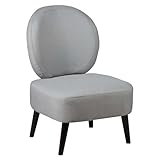 Fauteuil Crapaud Tissu Coloris Gris Souris Skalan.