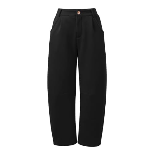 Elneeya Womens Barrel Sweatpants Baggy Elastic Waist Casual Work Pants - image 5
