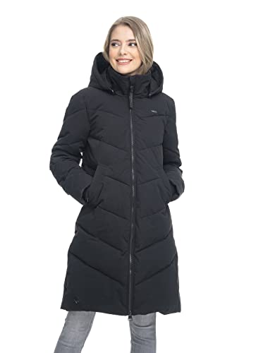 Ragwear Damen Übergangsmantel Rebelka schwarz XXL