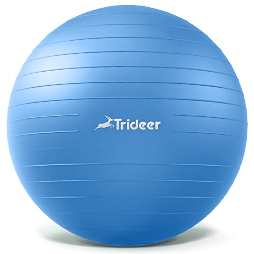 Image of Trideer Exercise Ball Yoga Ball,Office Seating & Balance Ball Chair, Stability Ball for Pilates, Physical Therapy,Core Training & Balance Improvement & Stretching