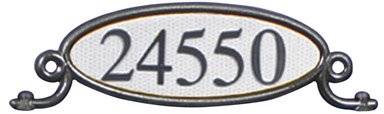 Solar Group Mbplaq0B Decorative Oval Address Plaque #TOP28