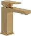 Produktbild Villeroy & Boch Architectura Quadratischer Waschtisch, Badezimmer mit Zugstange und Keramikkartusche, wassersparender Waschtisch, Auslaufhöhe 113 mm, Quadratisch, Gebürstetes Gold