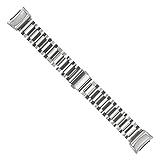 HASGTFM Braccialetto in acciaio inossidabile adatto for Samsung Gear Fit 2 Braccialetto intelligente Braccialetto a tre talloni Fibbia in metallo cinturino in metallo con cinturino in metallo(Silver)