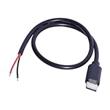 Le câble d'alimentation USB C vers 2 broches à extrémité ouverte permet d'alimenter des appareils USB de type C, offrant une connexion fiable avec sa construction 20 AWG et sa longueur de 30 cm, pour les installations ou les remplacements.