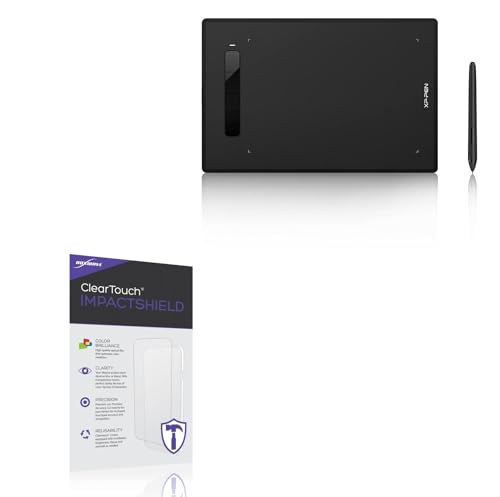 BoxWave Screen Protector Compatible with XP-Pen Star G960S Plus - ClearTouch ImpactShield (2-Pack), Impenetrable Screen Protector Flexible Film