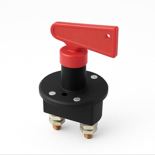 MGI SpeedWare Battery Isolator Disconnect Kill Switch for 12v/24v Automotive and Marine (with Key)
