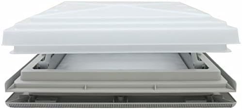 Claraboya techo de ballestas MPK 28X28 para caravana, color gris