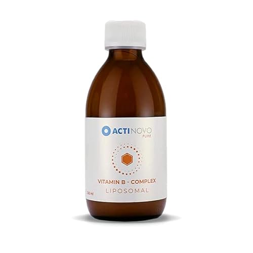 Vitamin B-Komplex | 50 Tagesdosen à 5 ml enthalten B1, B2, B3, B5, B6, Biotin, Folsäure und B12 | Vegan | 250 ml | Hochdosiert & laborgeprüft | Wirksamer als Tabletten & Kapseln | Liposomal Cover