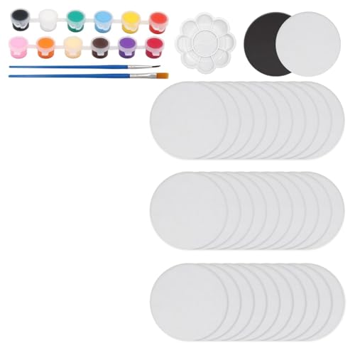 Panneau de peinture magnétique en toile mini avec 30 mini panneaux ronds
