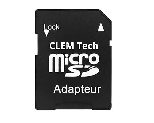 Clem Tech - Adaptateur Carte SD - Lecteur de Cartes Mémoire SD/TF Universel - Compatible iOS pour Télecharger Vos Photos de la Carte Mémoire sur Votre Ordinateur