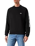 Lacoste Herren SH1213 Sweatshirt, Noir, S