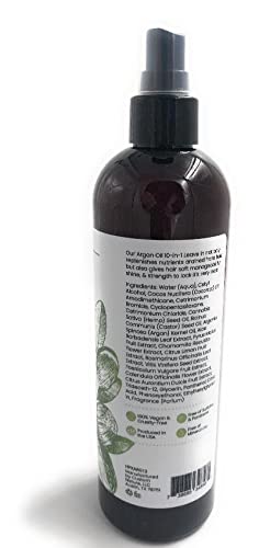 Miniatura 2 de Custom Nature - Aceite de argán 100 % puro, suave y brillante, 10 en 1, sin enjuague, 12 onzas líquidas