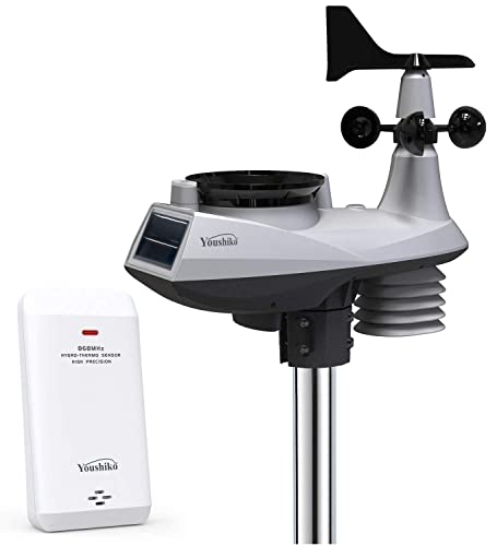 Youshiko YC9392 Weather Station HD (Official 2026 UK Version) WIFI Internet WU & WC, Professional Advanced 7-in-1 Wireless Sensor, Wind speed/direction Rainfall Temperature Humidity UV & sunburn - Image 6