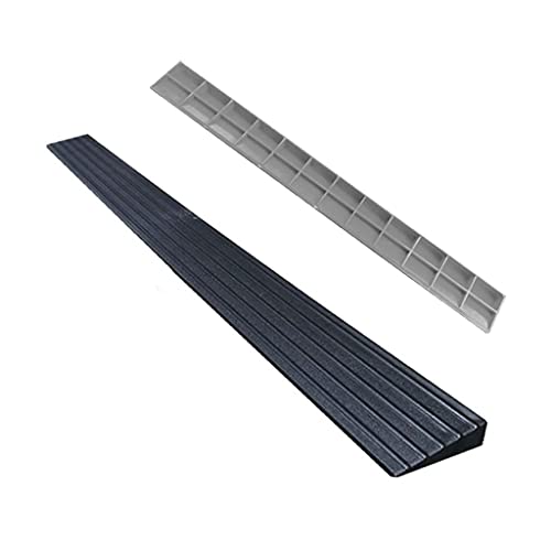 Rampa de umbral de plástico para facilitar el paso de carritos y sillas en salones interiores