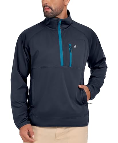 Image of Little Donkey Andy Men's Golf Pullover Windbreaker Quarter Zip Golf Jacket