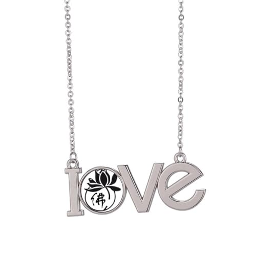 Collier avec pendentif en forme de lotus M cadeau femme