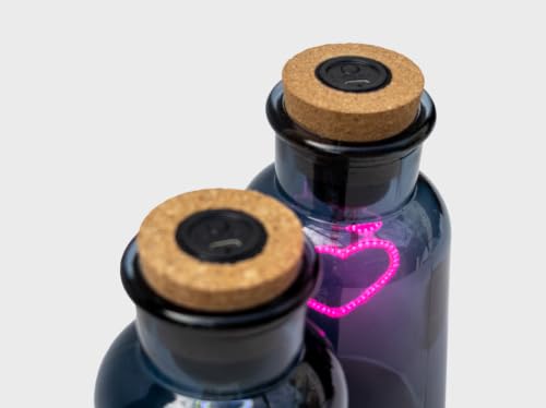 Image of Suck UK Poison Potion Skull Bottle Lamp | Gothic Home Decor & Horror Decor | Neon Light in Bottle | Halloween Lights & Halloween Home Decor | Gothic Decor & Mood Lighting | Halloween Night Light